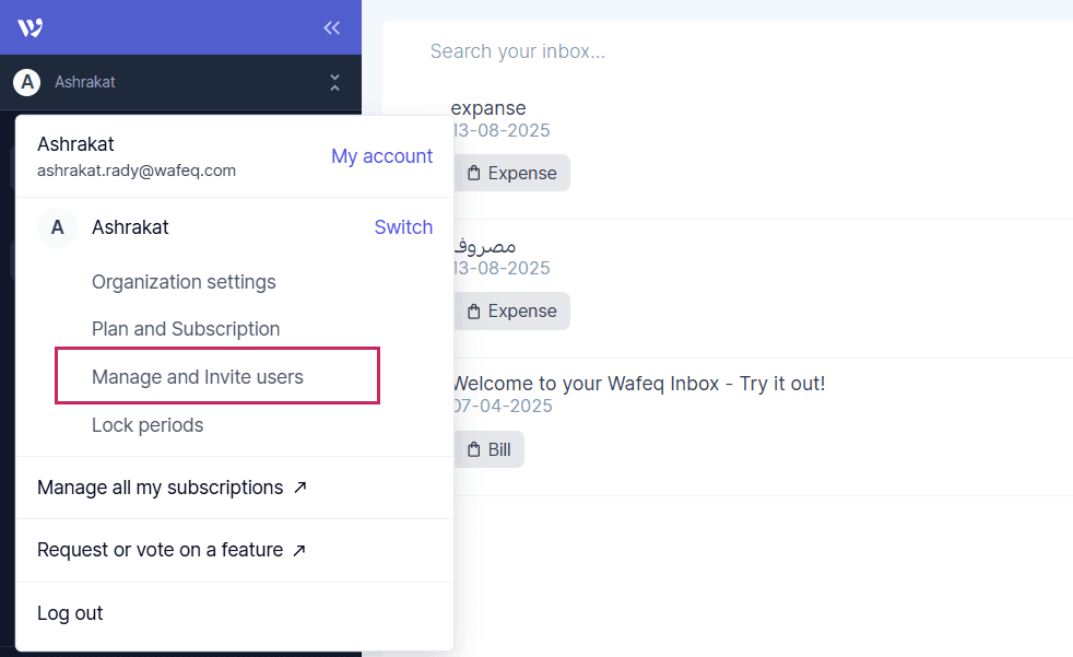 Inviting New Users to Your Company