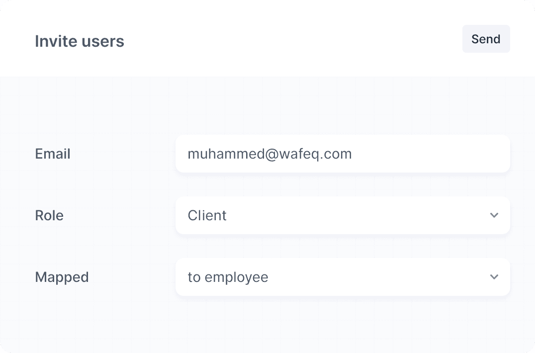 Invite clients and use firm chat