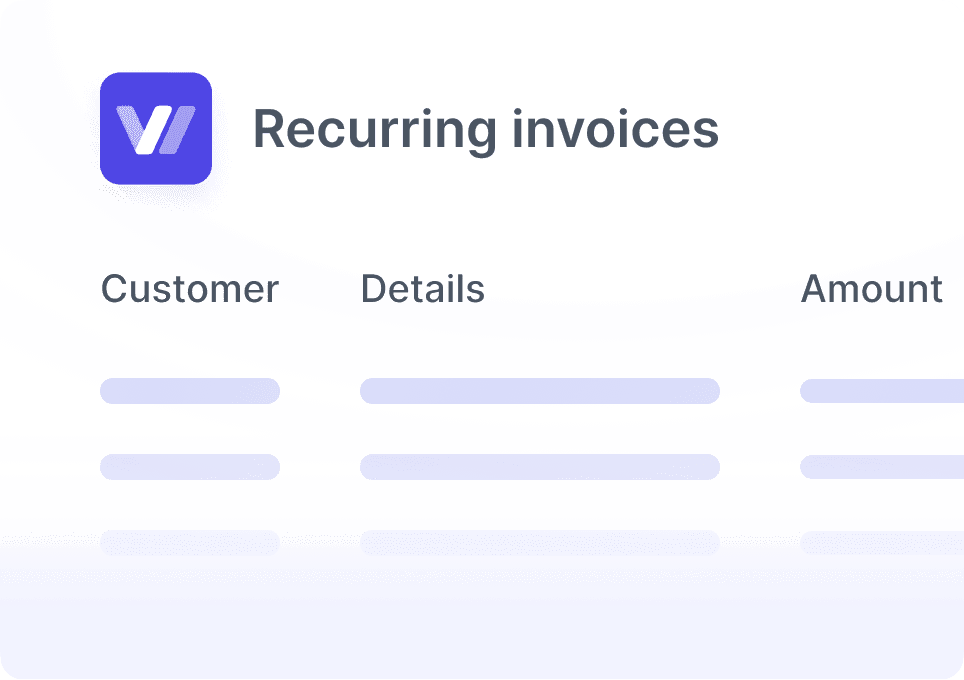 Invoices and recurring invoices