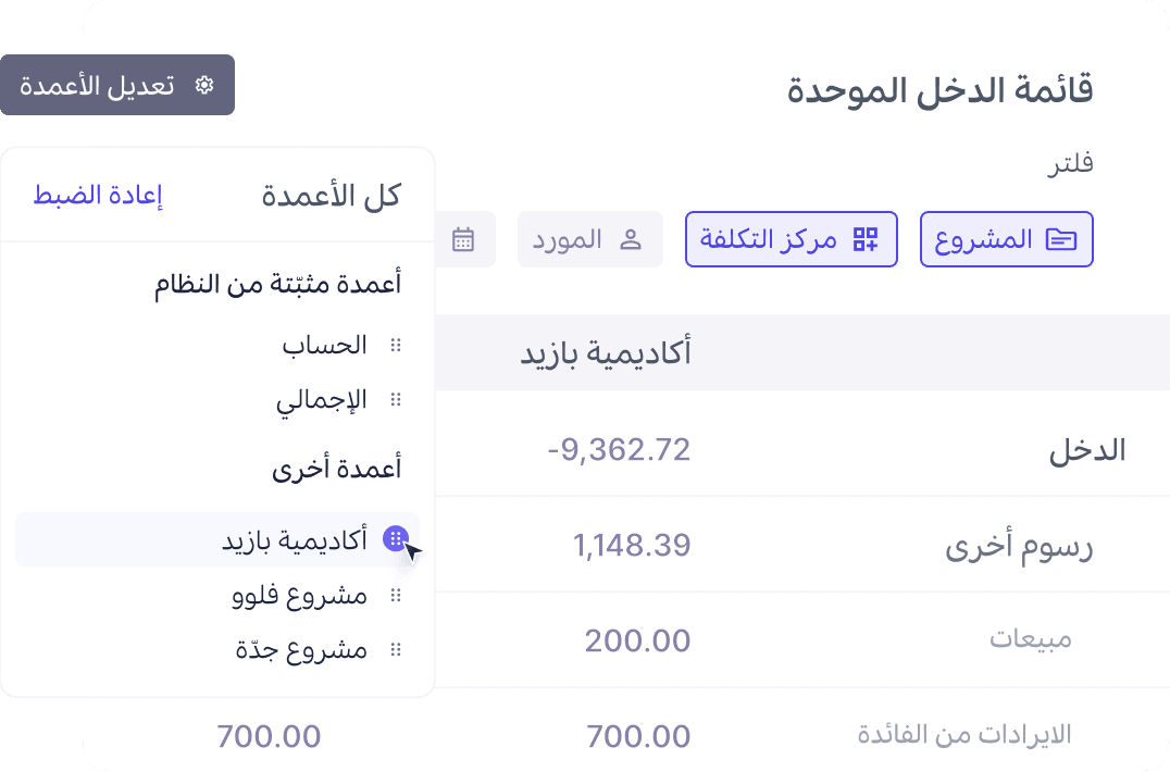 التوزيع والتصفية