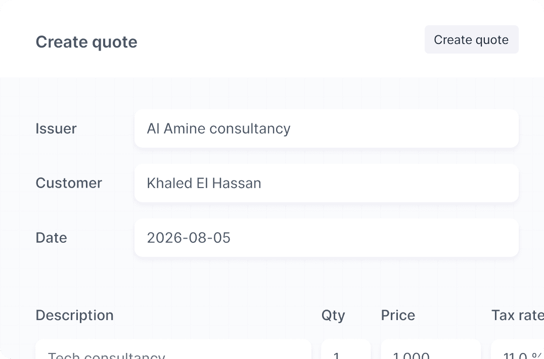 Create quotes
