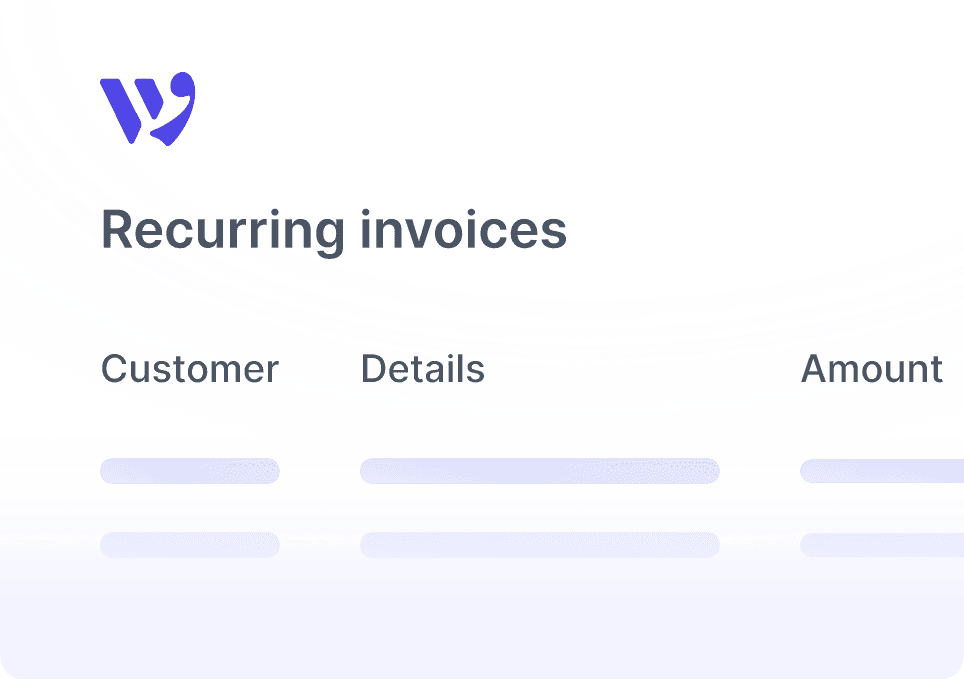 Recurring invoices