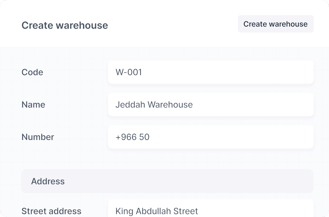 Multiple warehouses