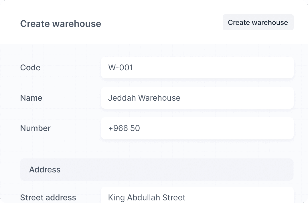 Multiple warehouses