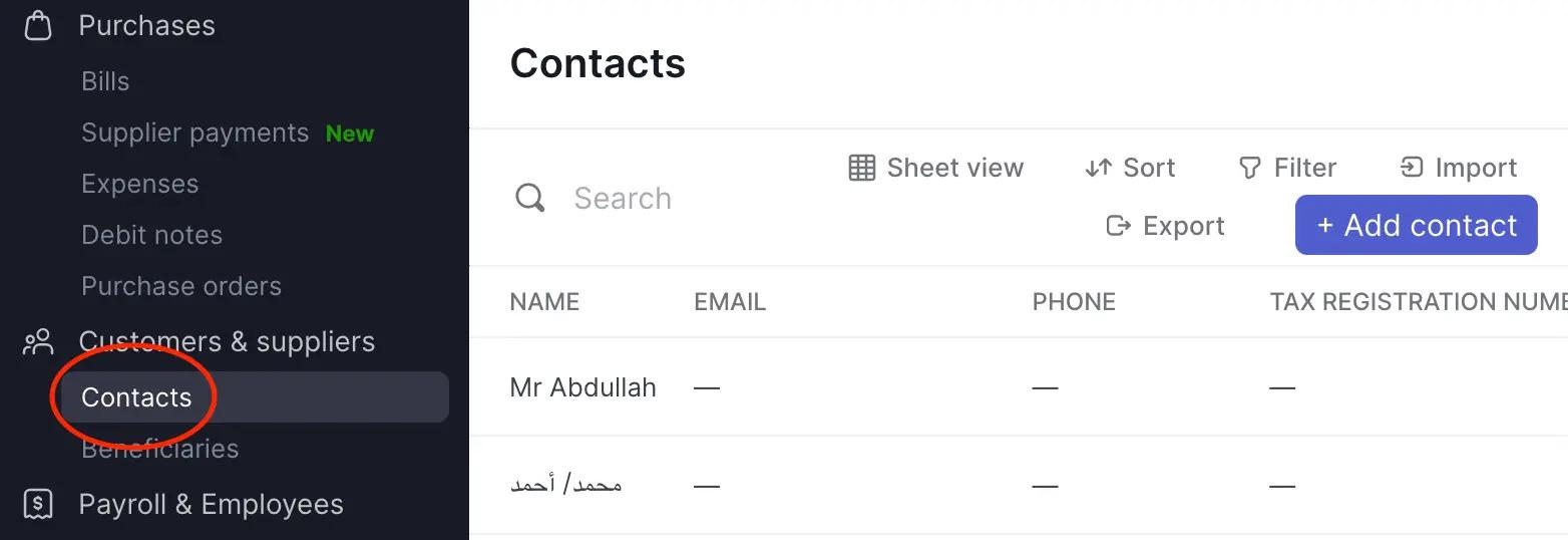 Import your contacts