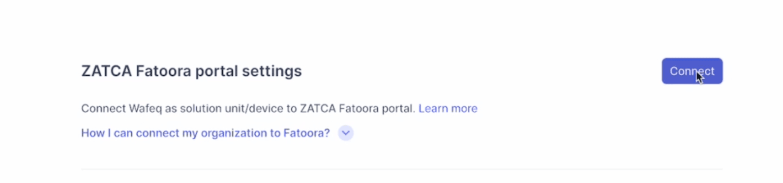 connect to Fatoora