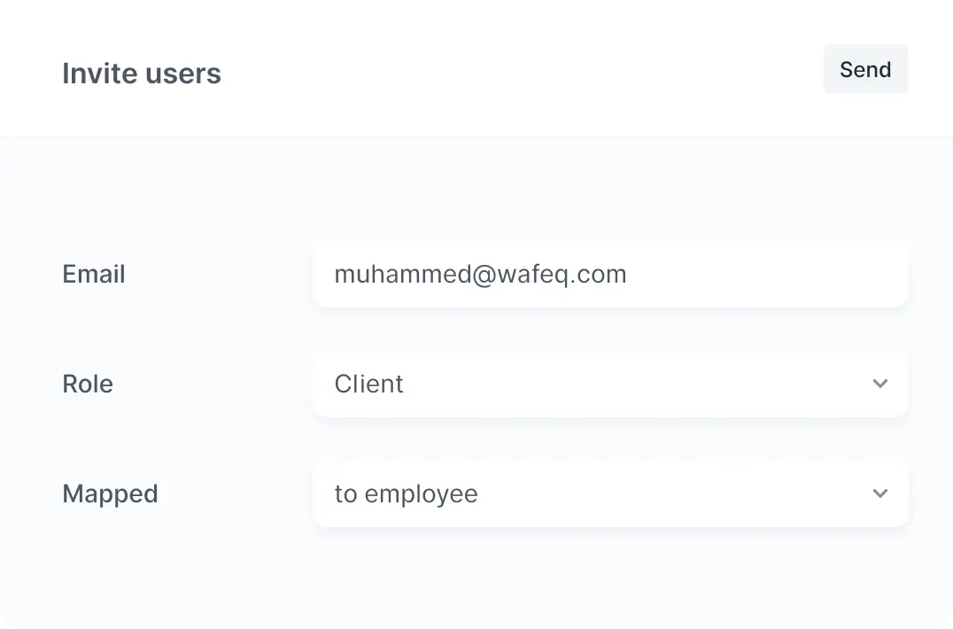 Invite clients and use firm chat