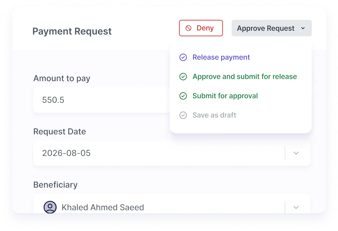 Approval flows and permissions