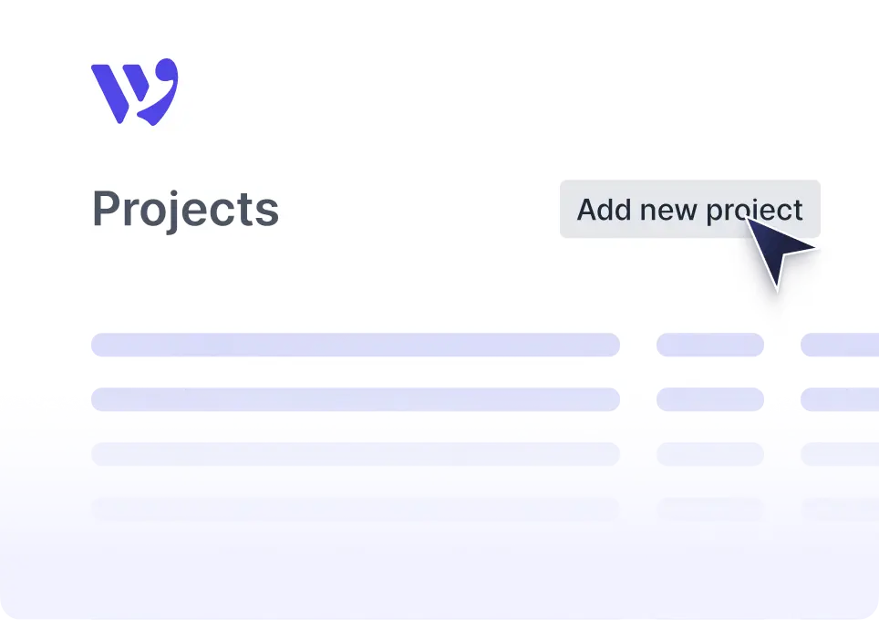 Create and manage projects