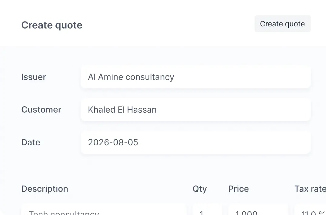 Create quotes