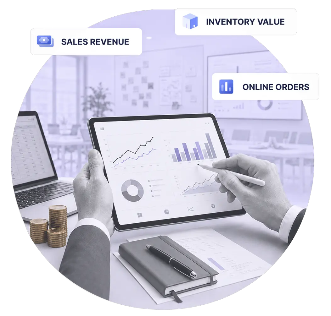 Consulting firm accounting hero illustration