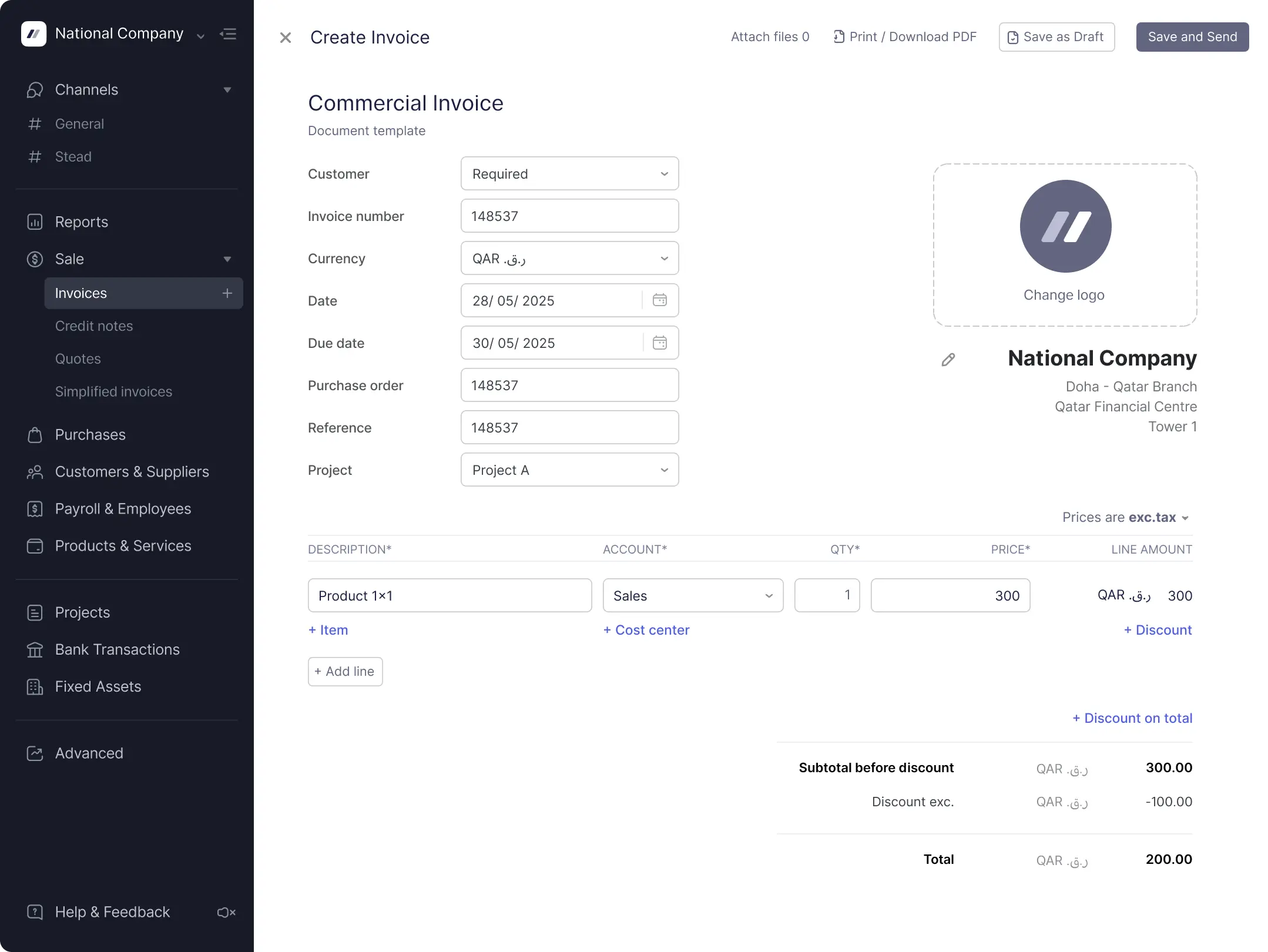 Wafeq app App ui illustration
