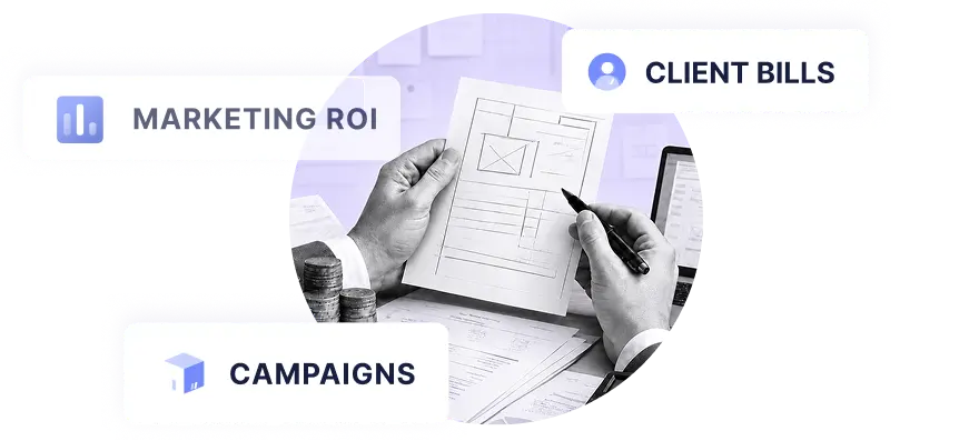Marketing agency CTA illustration