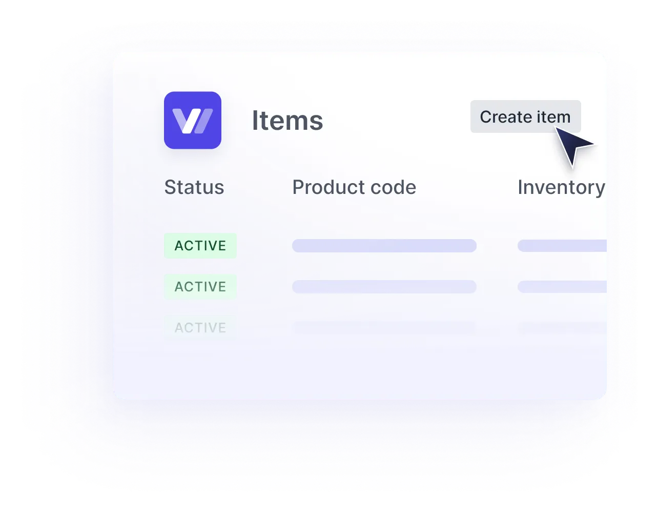 Inventory and warehouses