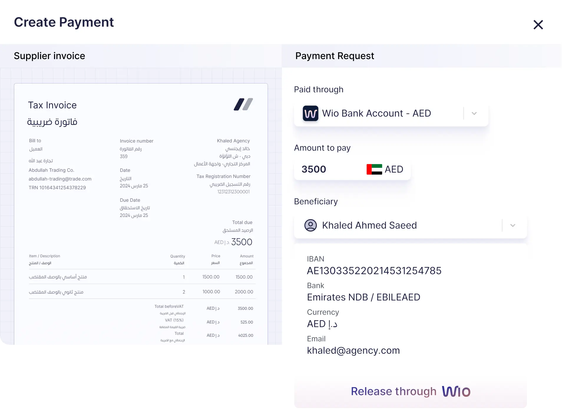 payment request
